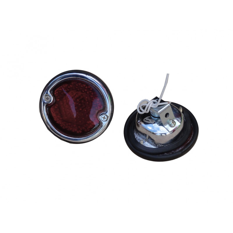 Lanterna Traseira Kombi Corujinha 61 e 62 Cromada Nova - Par