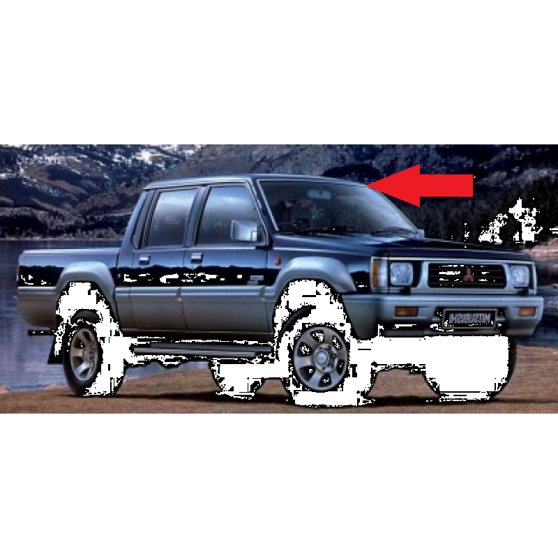 Mitsubishi L200 94 à 05 Borracha do Parabrisa