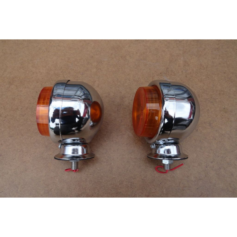 Lanterna Paralama Pick Ups Caminhões Cromada - Par
