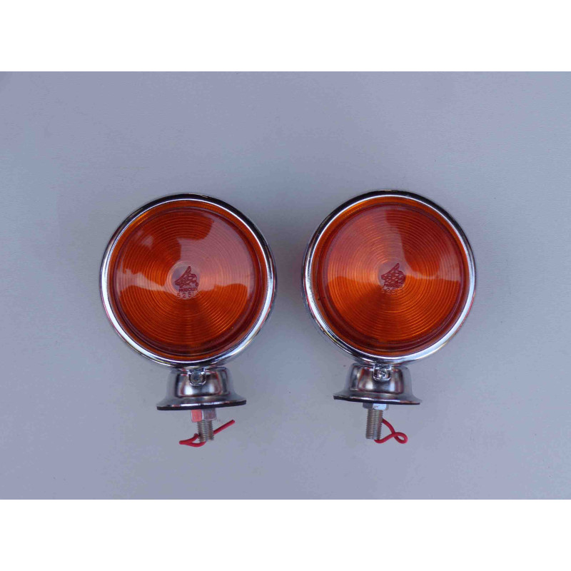 Lanterna Pisca Paralama Caminhão Pick Up Universal Cromada - Par