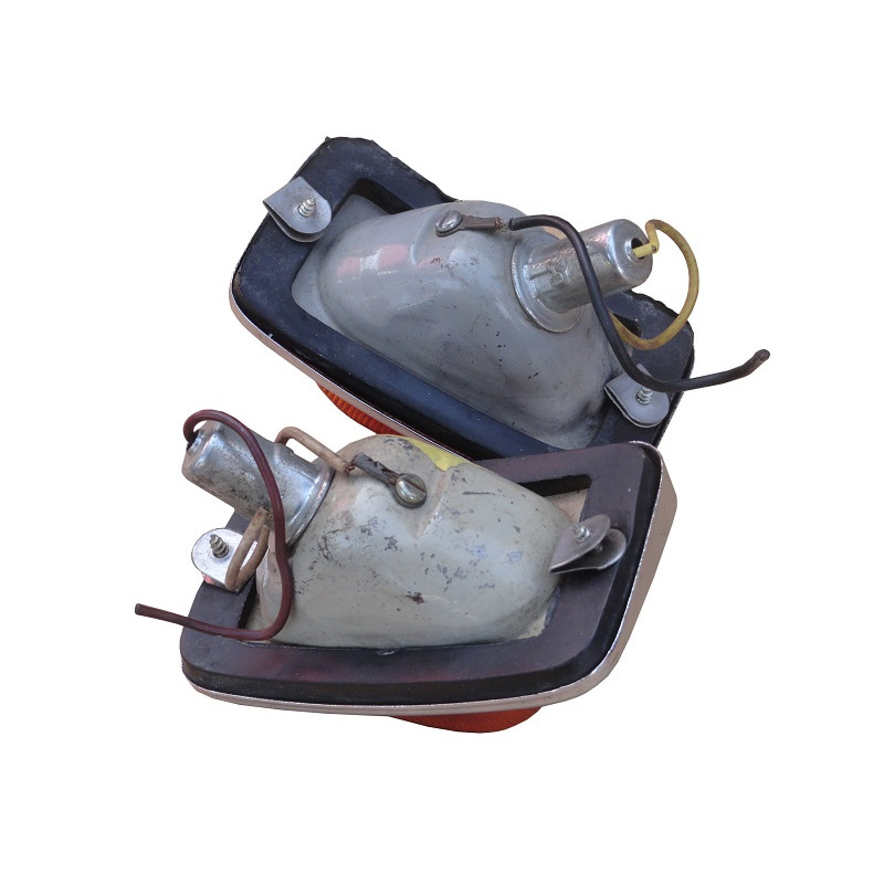 Lanterna Âmbar Teto Caminhão Ônibus Antigo Universal - Par