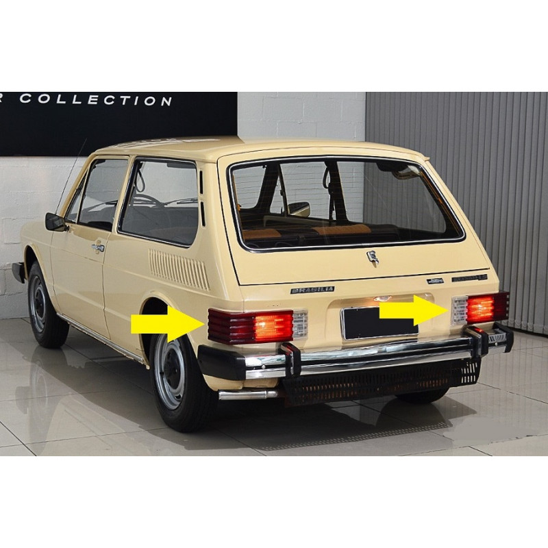 Lanterna Traseira Brasilia Variant II 1978 a 1982 Bicolor Par