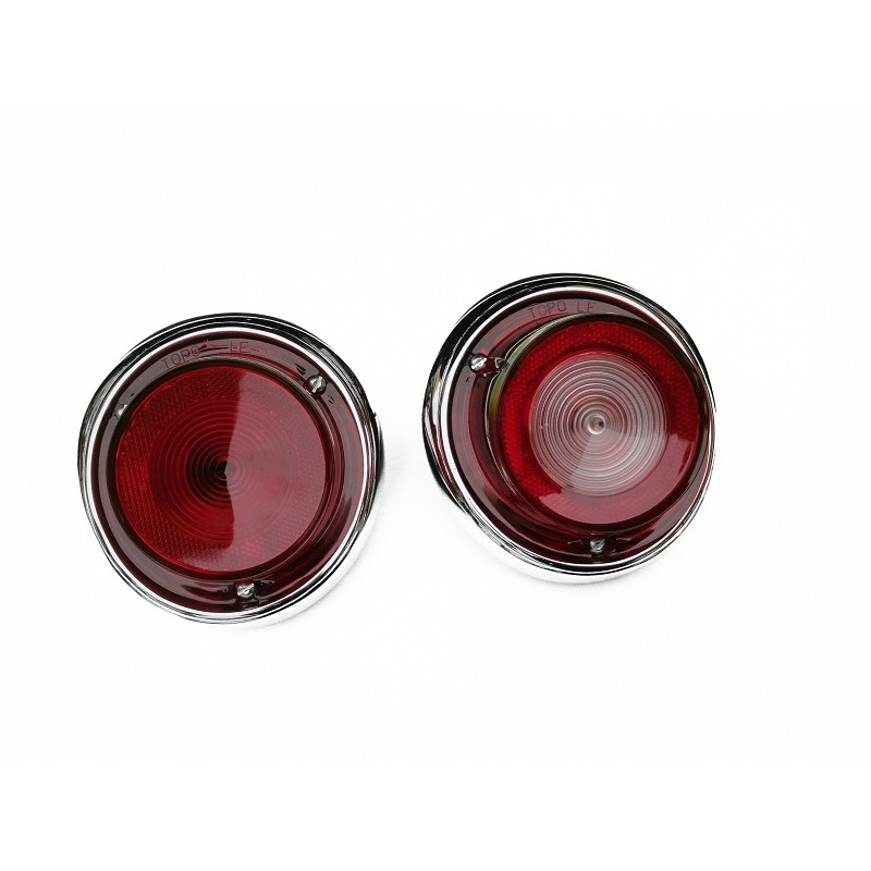 Lanterna Traseira Caravan 1975 a 1979 Cromada Jogo