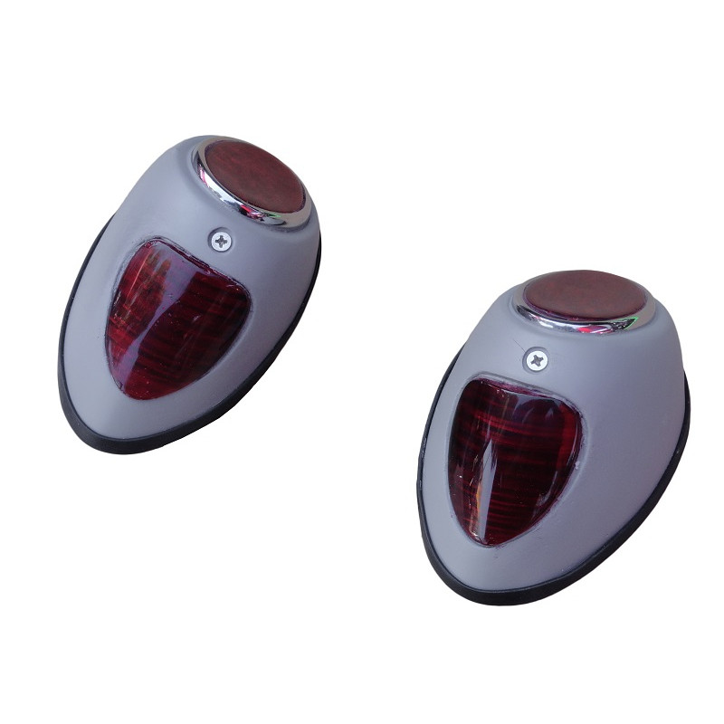 Lanterna Traseira Fusca 1952 a 1955 Coração - Par