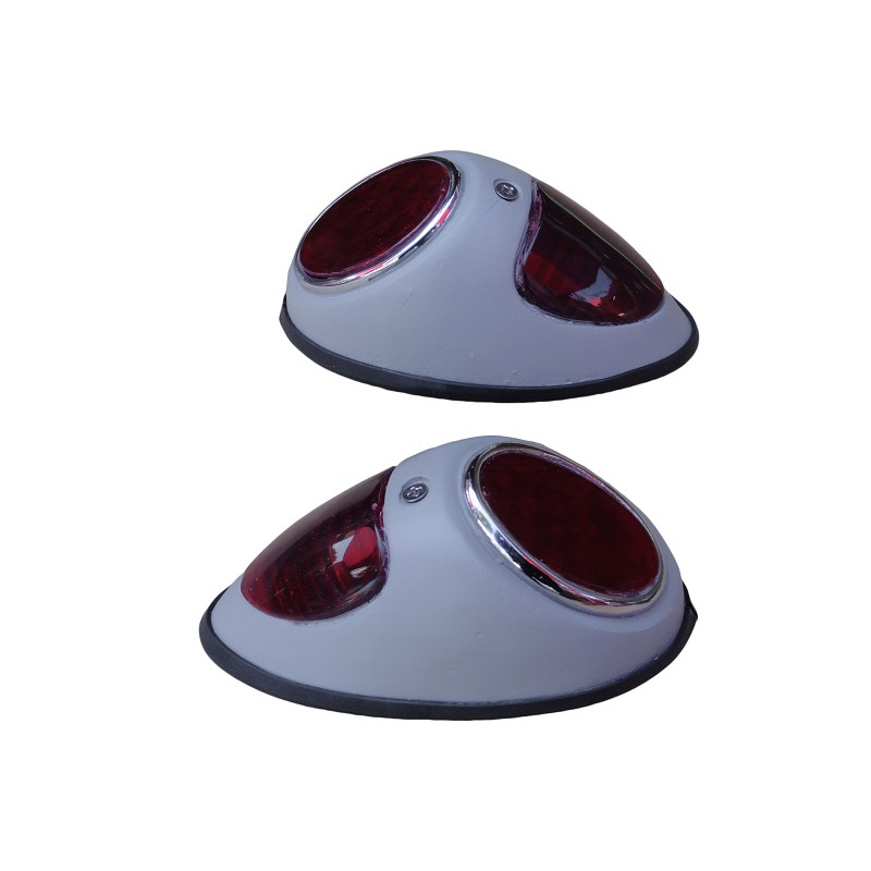 Lanterna Traseira Fusca 1952 a 1955 Coração - Par