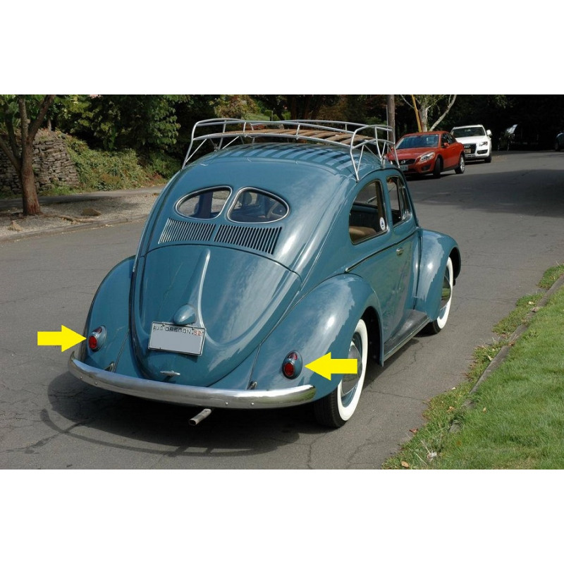 Lanterna Traseira Fusca 1952 a 1955 Coração - Par