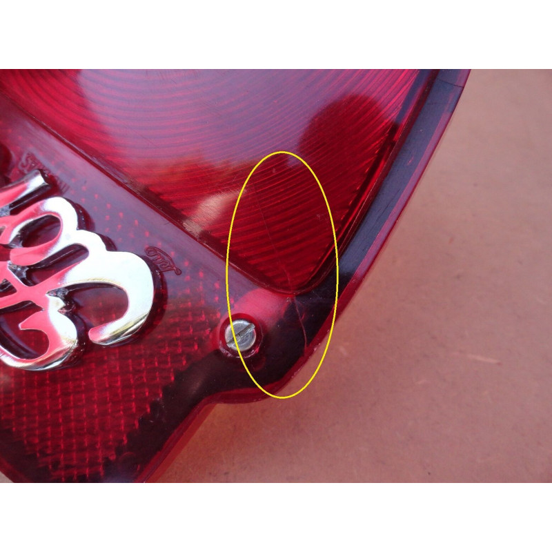 Lanterna Traseira F-100 53 a 68 Carcaça Cromada C/ Logo Ford