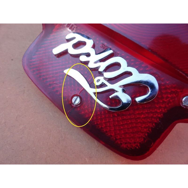 Lanterna Traseira F-100 53 a 68 Carcaça Cromada C/ Logo Ford