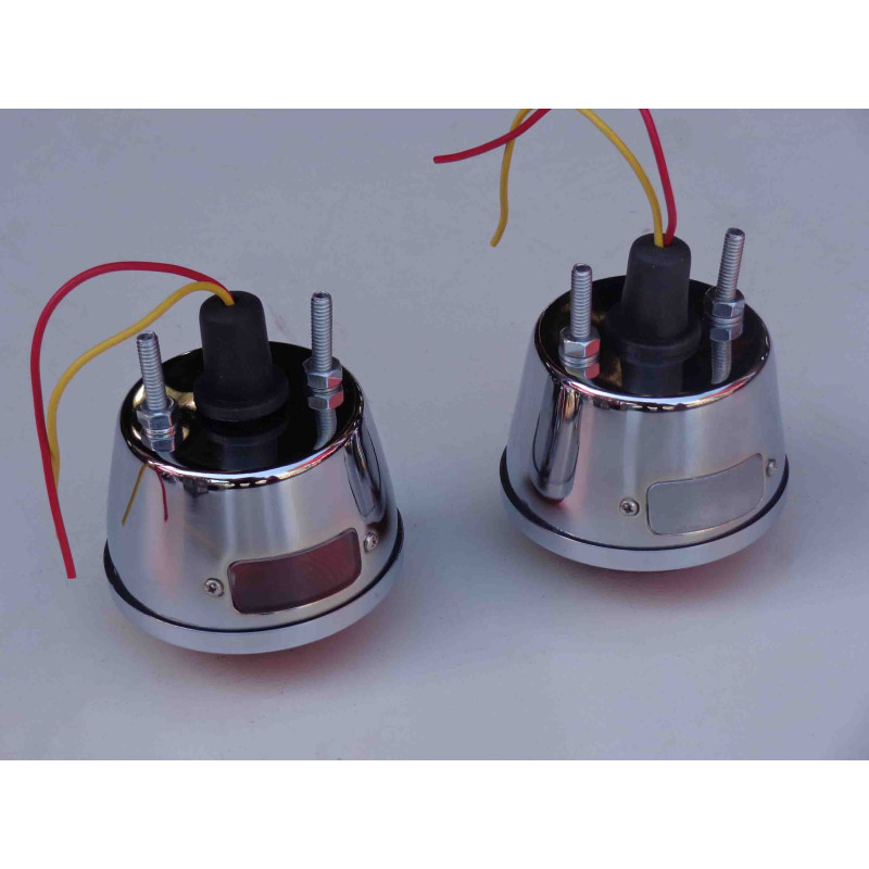 Lanterna Traseira F-1 F-100 1948 a 1954 Metal Cromado - Par