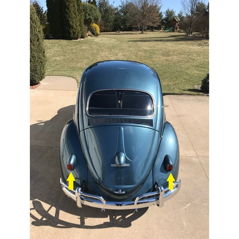 Lanterna Traseira Fusca 1955 a 1961 - Par