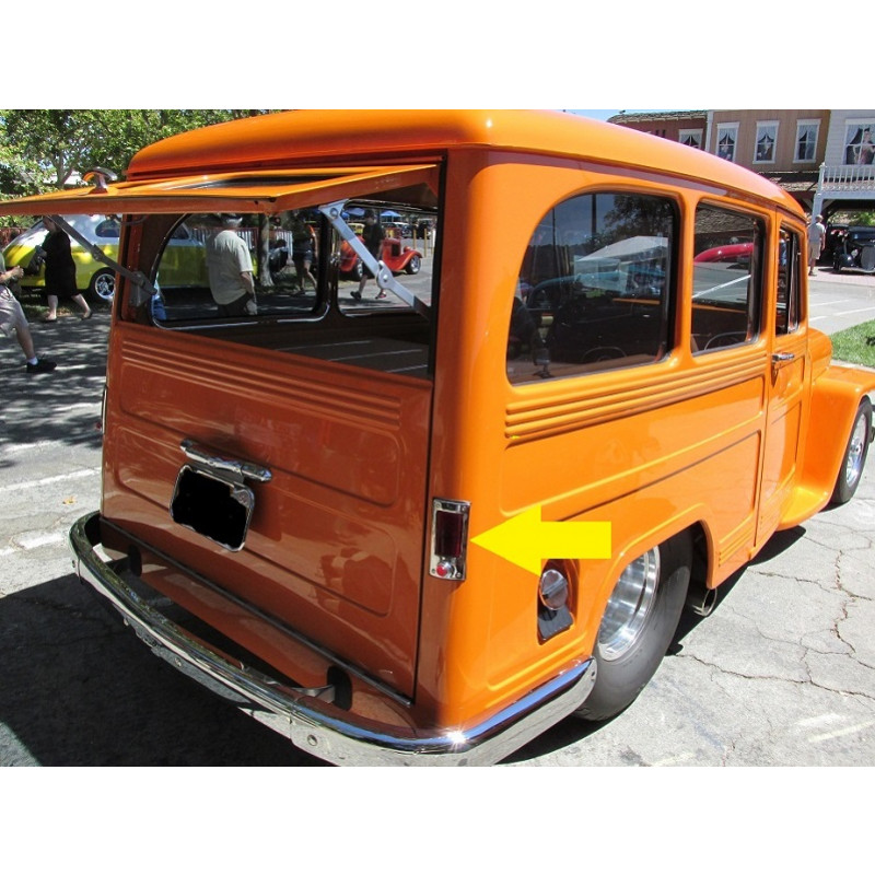 Lanterna Traseira Rural Americana Willys 1950 a 1959 - Par