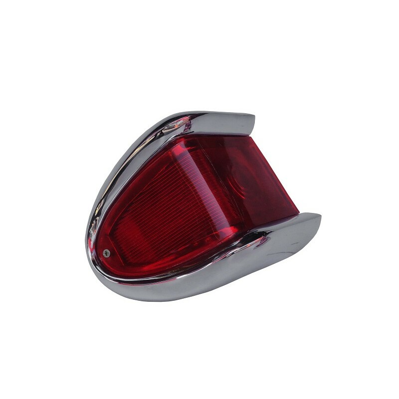 Lanterna Traseira Ford Willys Rural e F-75 Cromada - Jogo