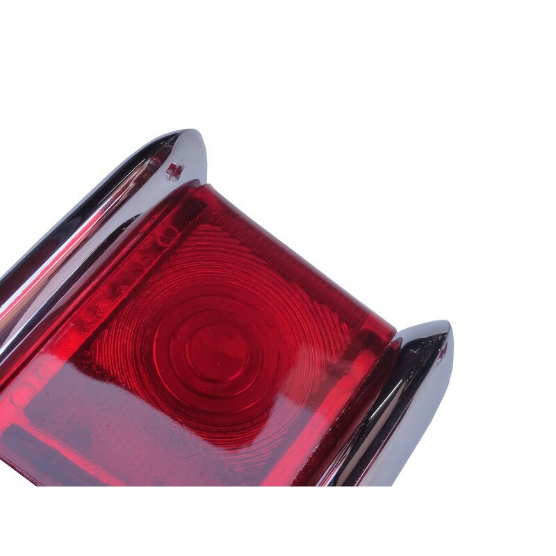 Lanterna Traseira Ford Willys Rural e F-75 Cromada - Jogo