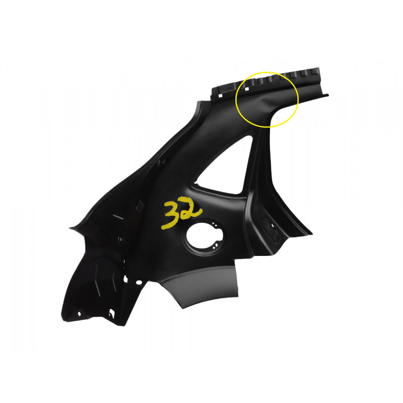 Remendo Lateral Traseira Esquerda Citroen C3 2003 a 2012 Original Nova