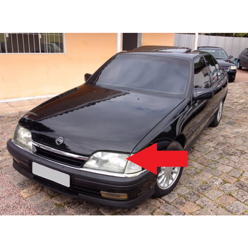 Lente Farol Esquerdo Omega 92 à 98 Original Nova