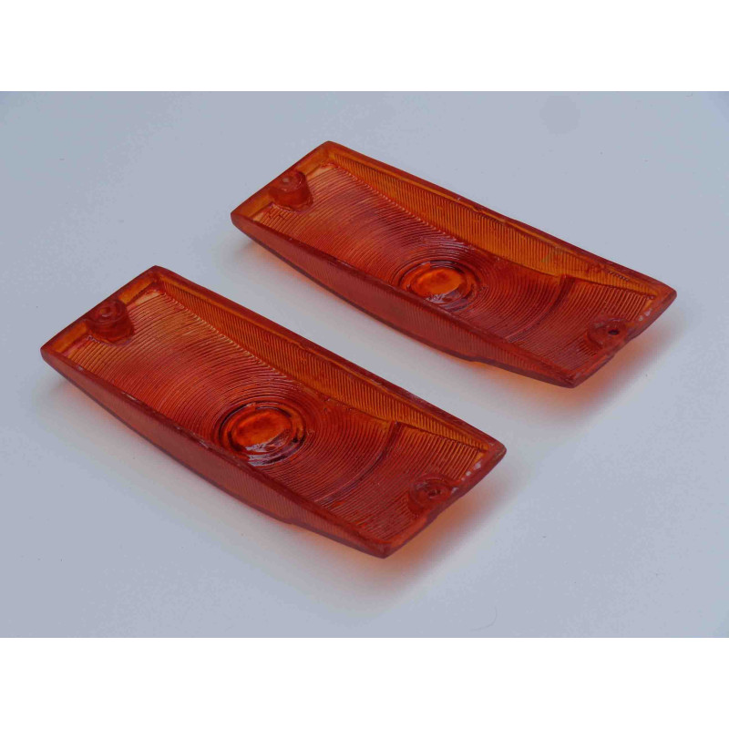 Lente Pisca Dianteiro Dodge D100 D700 D900 Laranja Âmbar - Par