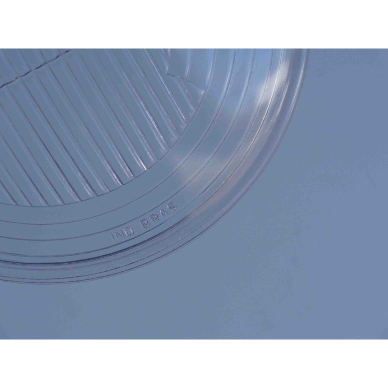 Lente Farol Vidro Fusca 1973 a 1975 Abaulada Raiada - Unitário