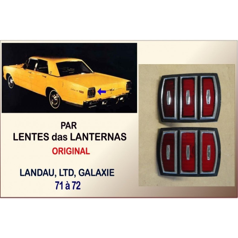 Lente Lanterna Landau, LTD e Galaxie 71 à 72 Original - Par