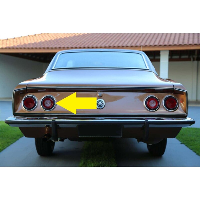 Lente Ré Esquerda Lanterna Opala Caravan 1975 a 1979 Leão Nova