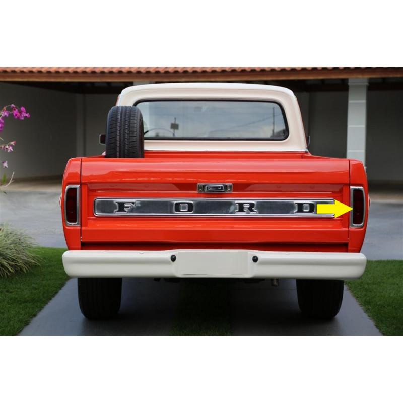 Lente Lanterna Traseira F-100 F-1000 Pampa Acrílico Direito