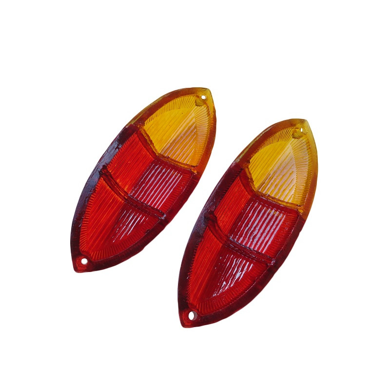 Lente Lanterna Traseira Karmann Ghia até 1968 Bicolor - Par