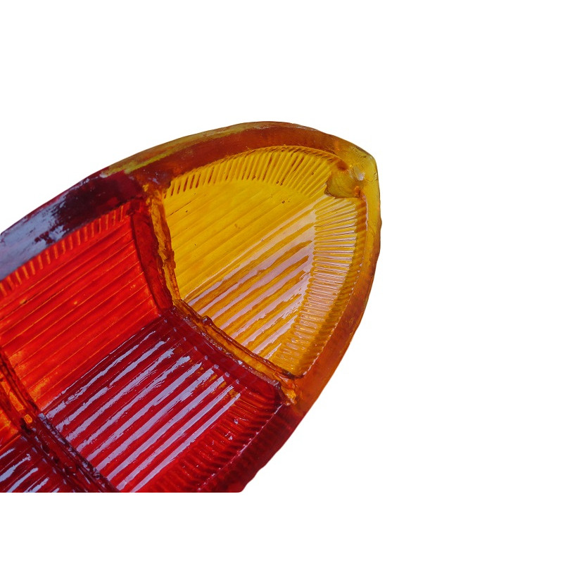 Lente Lanterna Traseira Karmann Ghia até 1968 Bicolor - Par