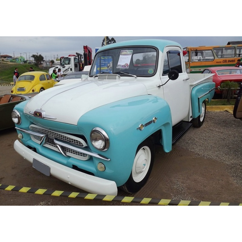 Lente Luz Teto Interna Chevrolet Brasil 1958 a 1963 C/ Logo Gravata Nova