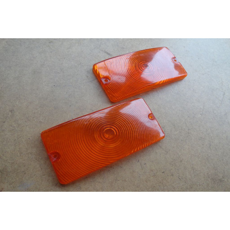 Lente Pisca Dianteiro F-100 1962 à 1964 Âmbar - Par