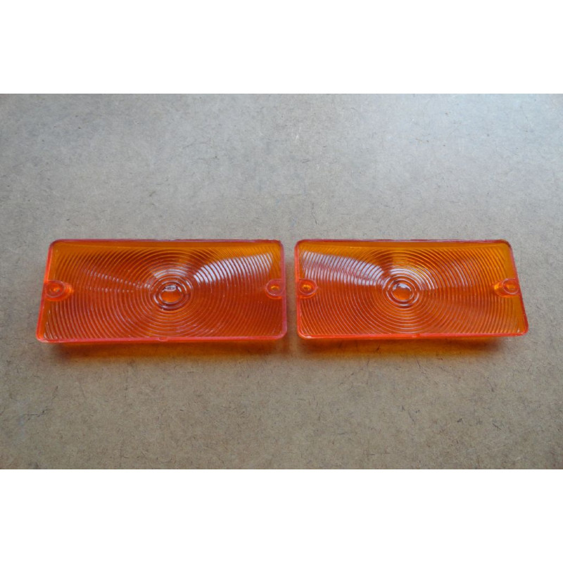 Lente Pisca Dianteiro F-100 1962 à 1964 Âmbar - Par