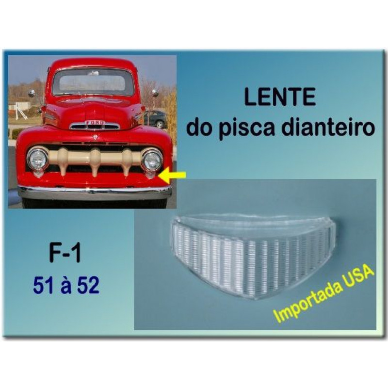 Lente Pisca Dianteiro F-1 51 à 52 Importada