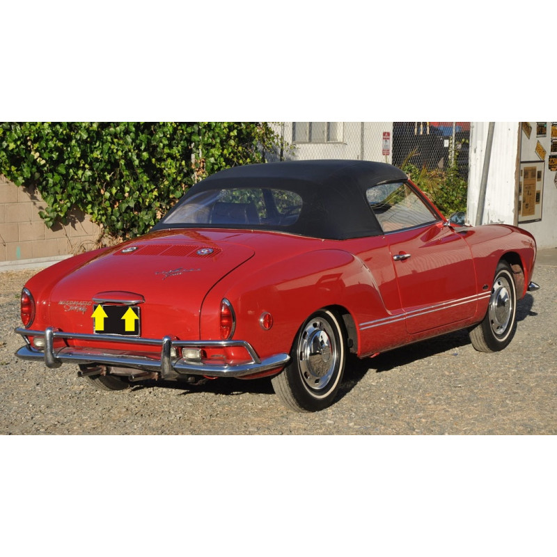 Lente Luz Lanterna Placa Karmann Ghia 1962 a 1972 Nova - Par