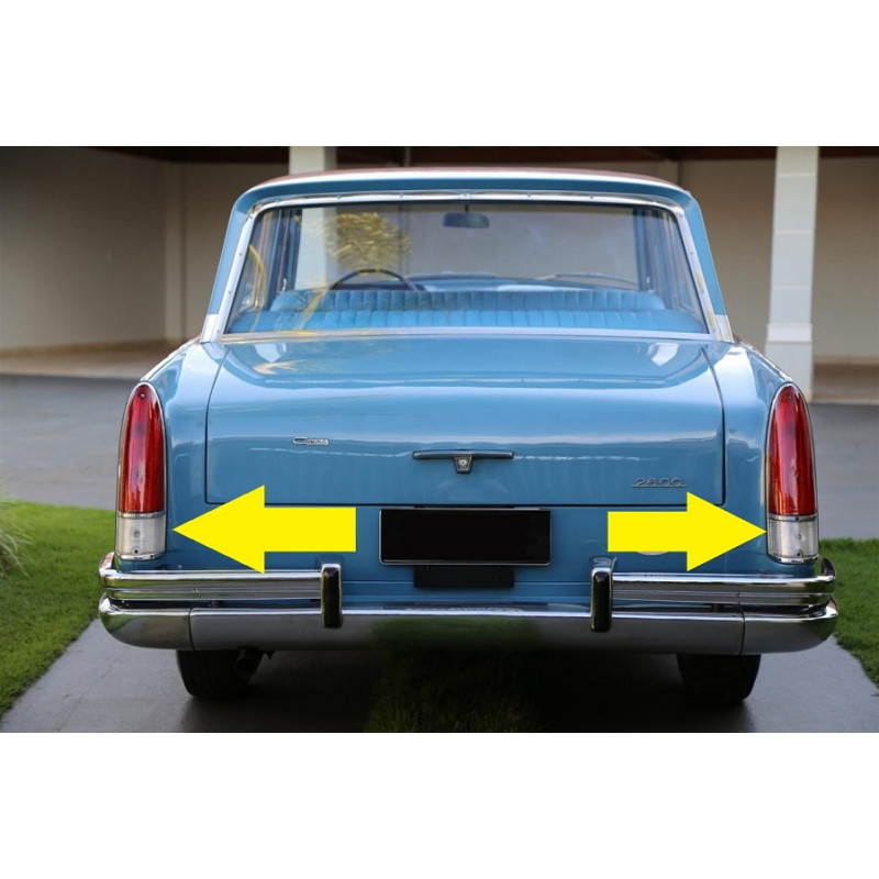 Lente Lanterna Traseira de Ré Aero Willys 1965 A 1966 Novo - Par