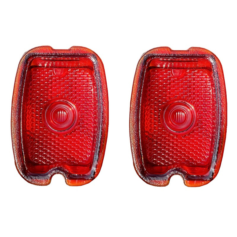 Lente Vidro Lanterna Traseira Chevrolet Boca Sapo 1947 a 1953 Importada - Par