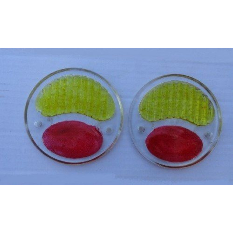 Lente Lanterna Traseira Ford A 1928 a 1931 Fordinho - Par