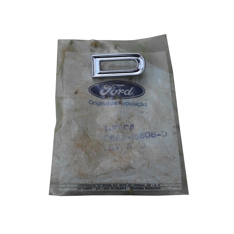 Letra D do Emblema Ford Galaxie LTD Landau até 1972 Original Novo