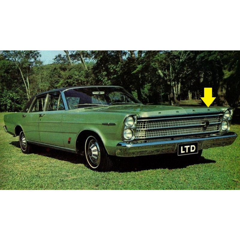 Letra D do Emblema Ford Galaxie LTD Landau até 1972 Original Novo