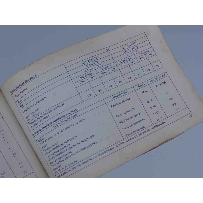 Livreto Manual com Exatidão Volkswagen até 1979 Original Usado