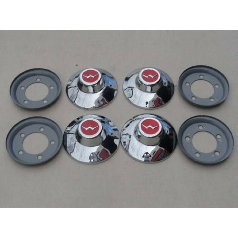 Calota 4x4 Willys Rural F-75 até 1970 com Suporte - Jogo