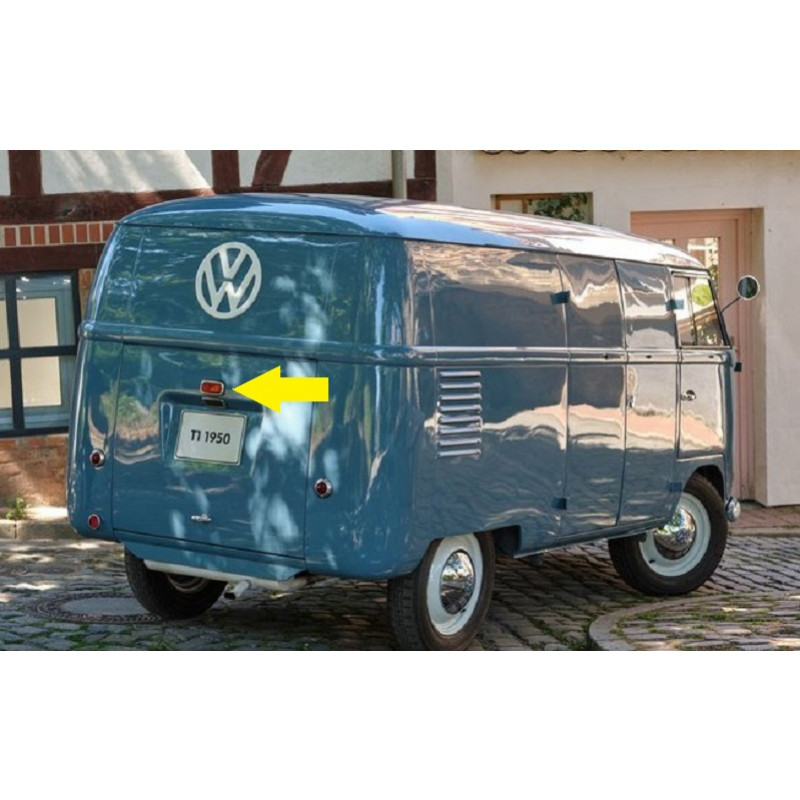 Lanterna Luz Freio VW Kombi Cromado Lente Resina Novo
