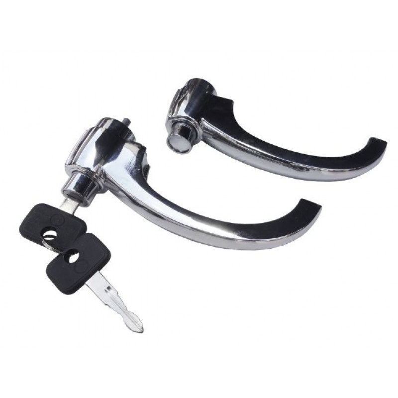 Maçaneta Externa Interna Manivela Calços C-1416 Veraneio  até 88 - Kit