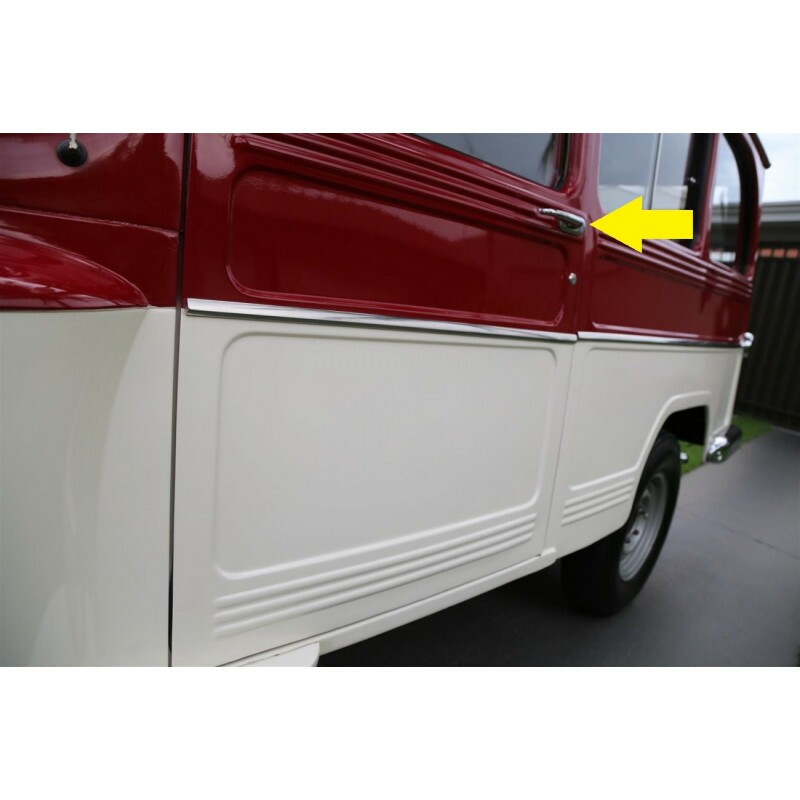 Maçaneta Externa Porta Rural e F-75 Cromada