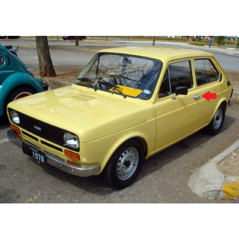 Maçaneta Externa Esquerda Cromada Fiat 147
