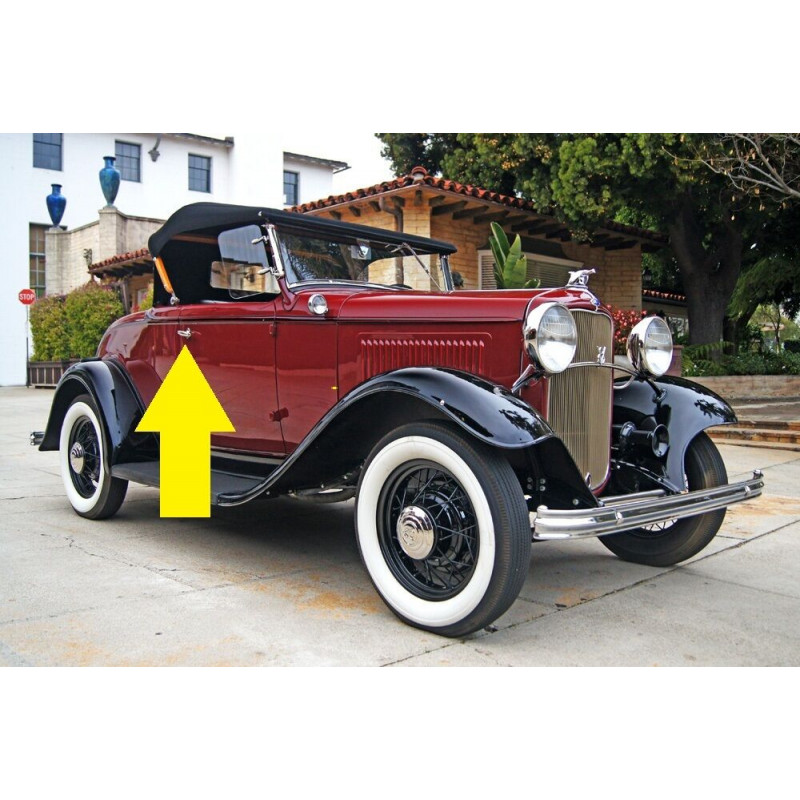 Maçaneta Externa da Porta Ford A B 1928 a 1933 Sem Chave