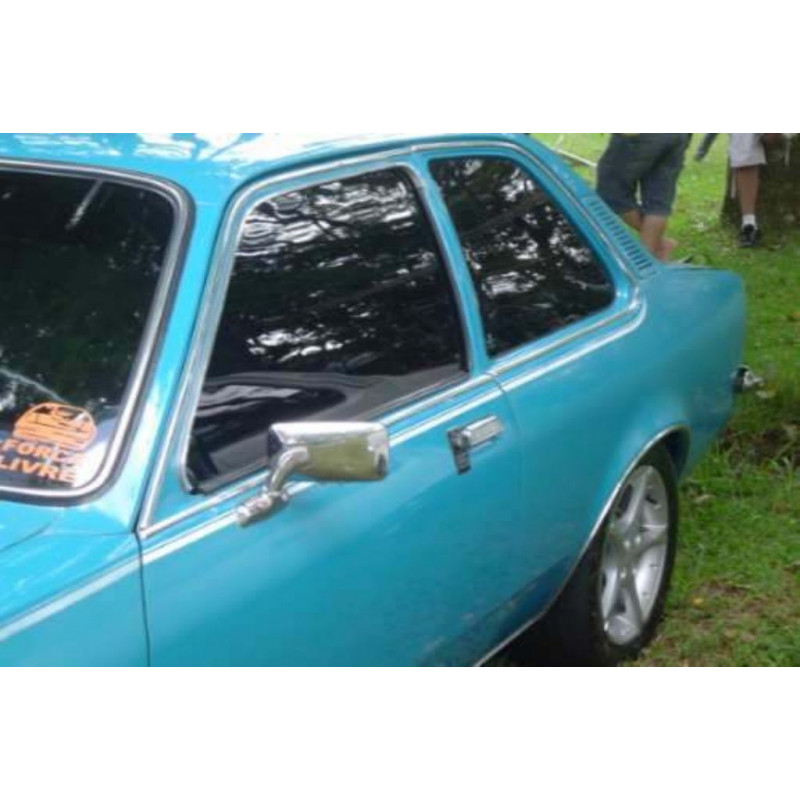 Maçaneta Externa da Porta Chevette, Marajó Sem Chave Cromada Direito