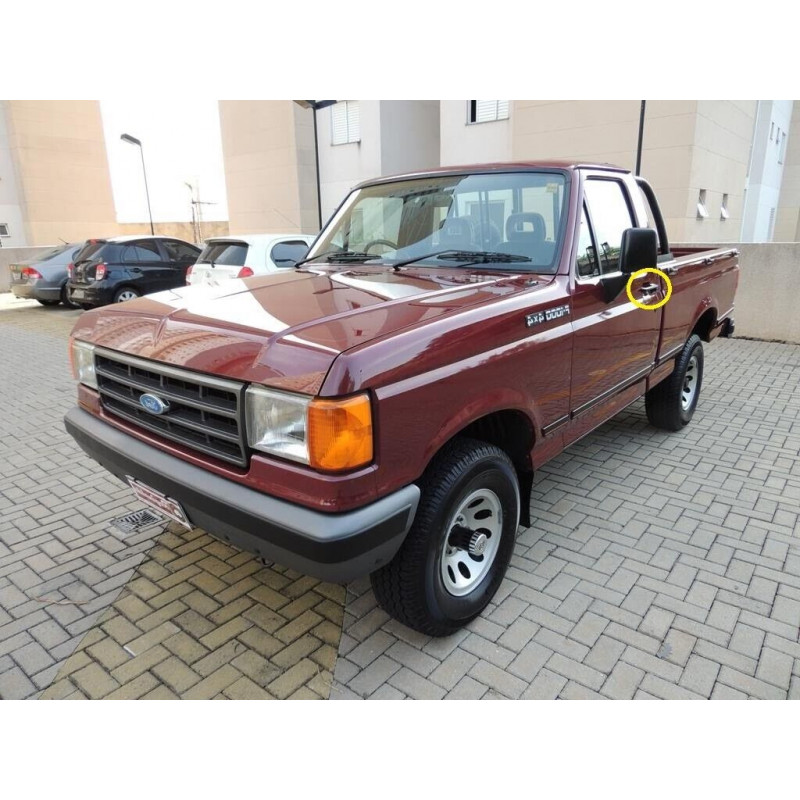 Maçaneta Externa da Porta Esquerda Sem Chave Preta F-1000 93 à 96