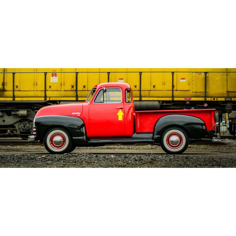 Maçaneta Externa Original Cromada Esquerda Boca de Sapo 1947 a 1951