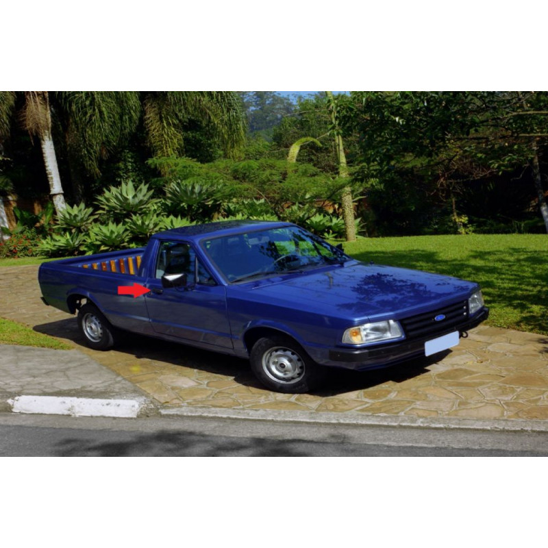 Maçaneta Externa Preta Lado Direito Pampa 82 à 97 Nova