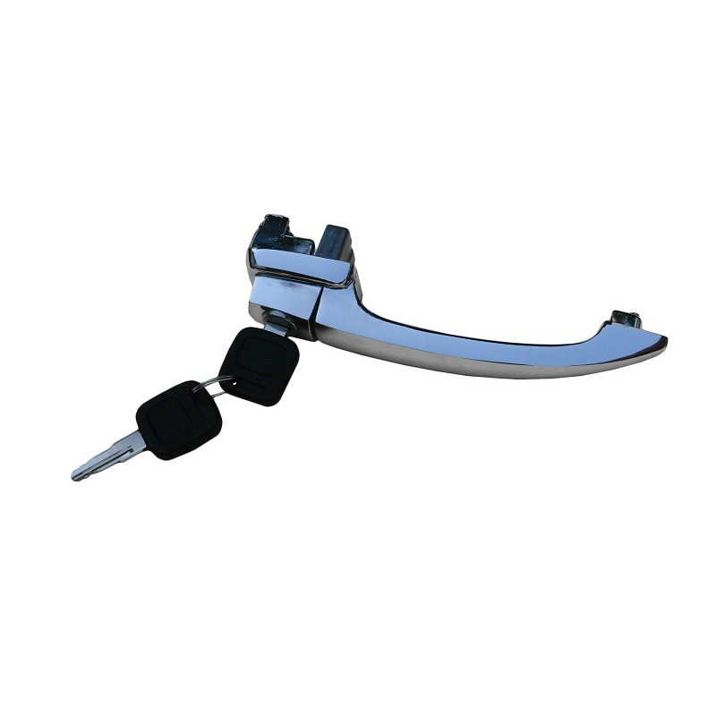 Maçaneta Externa Porta Fusca até 1977 com Chave Preta Nova