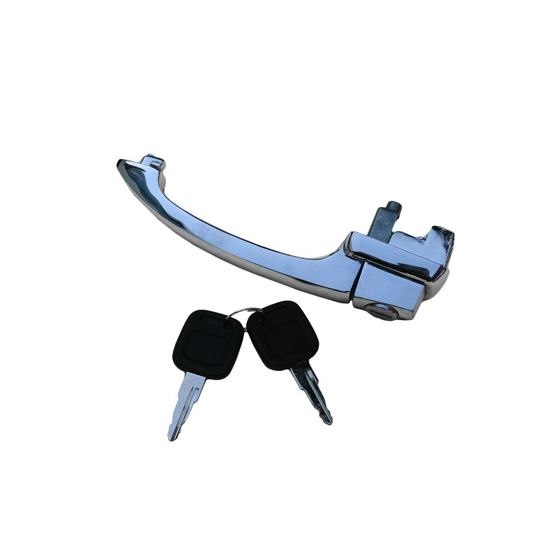 Maçaneta Externa Porta Fusca até 1977 com Chave Preta Nova