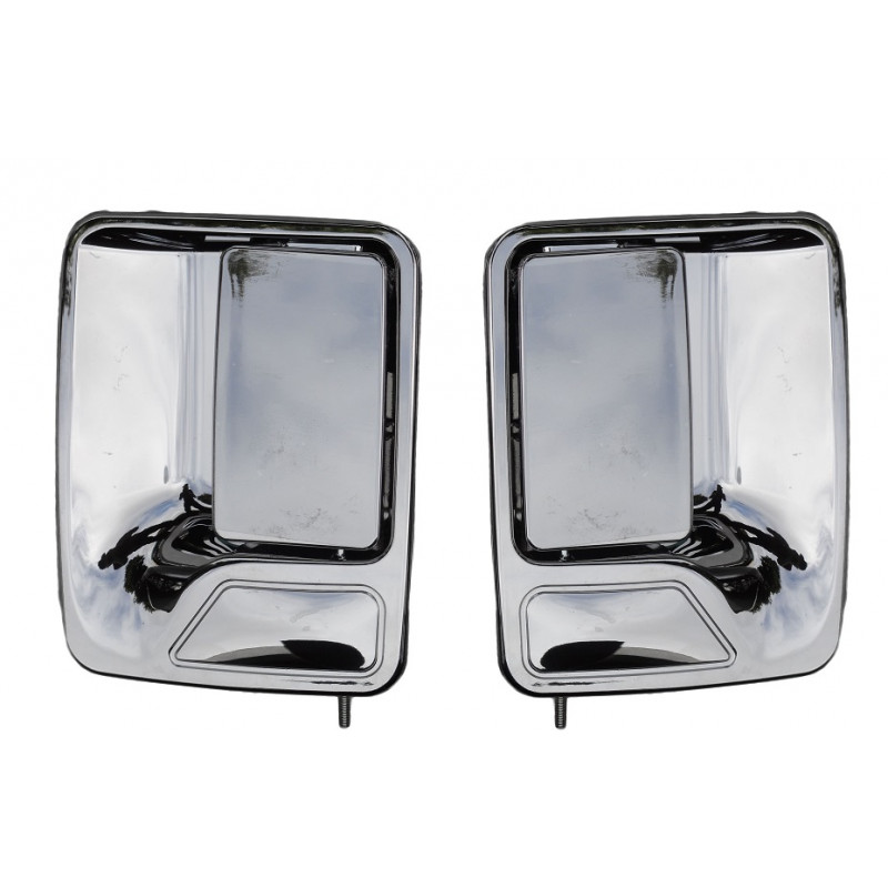 Maçaneta Externa da Porta Traseira F-250 F-350 Dupla Cromada - Par